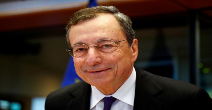 ECB President Draghi arrives to testify before the EU Parliament's Economic and Monetary