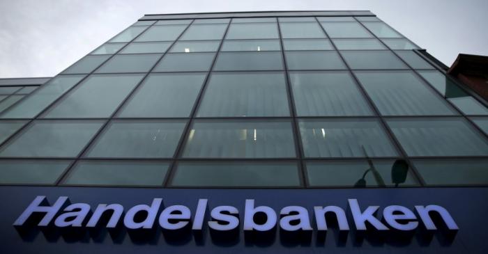 A branch of Handelsbanken is seen in Wilmslow
