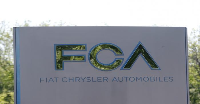 FILE PHOTO: A Fiat Chrysler Automobiles sign is seen at the U.S. headquarters in Auburn Hills,