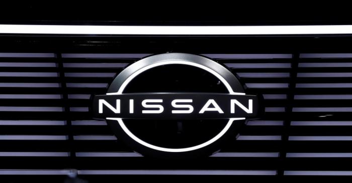 A Nissan logo is pictured at the Tokyo Motor Show, in Tokyo