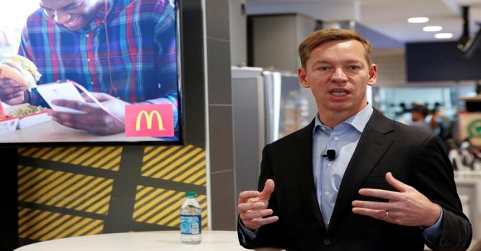 FILE PHOTO: McDonald's incoming U.S. President Chris Kempczinski speaks during a press