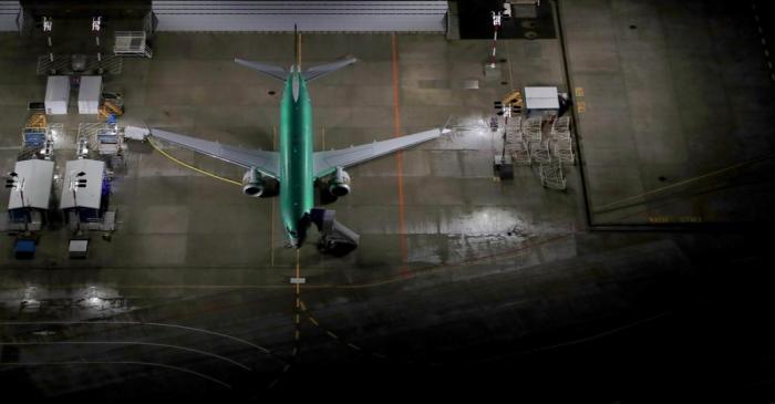 Aerial photos show Boeing 737 Max airplanes on the tarmac in Seattle