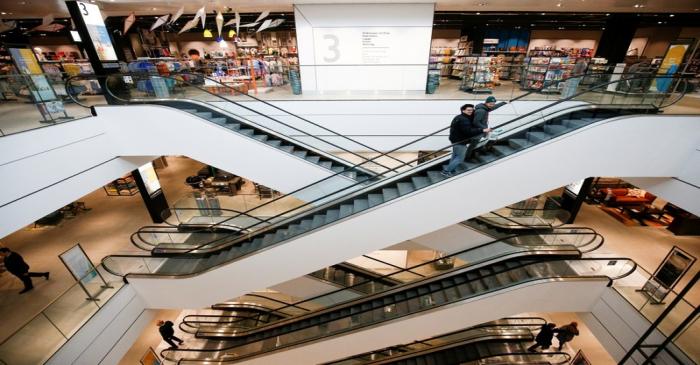 FILE PHOTO: The new John Lewis store at the Westfield shopping centre in White City is seen in