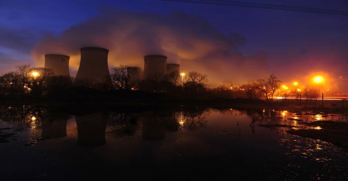 FILE PHOTO:  A general view of Drax power station in Drax