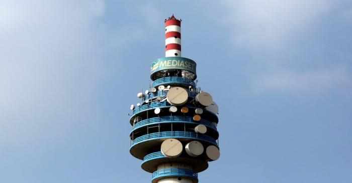 FILE PHOTO: The Mediaset tower is seen in Cologno Monzese neighbourhood Milan