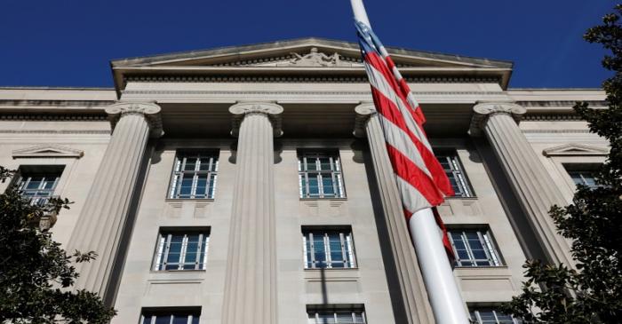 U.S. Justice Department building is seen in Washington