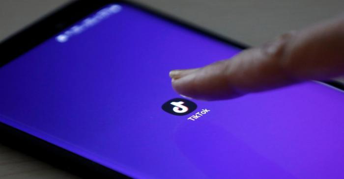 FILE PHOTO: The logo of theTikTok app is seen on a mobile phone screen