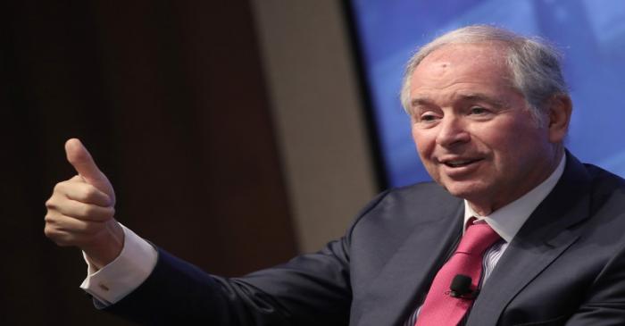 Blackstone CEO Steve Schwarzman speaks at a Newsmaker