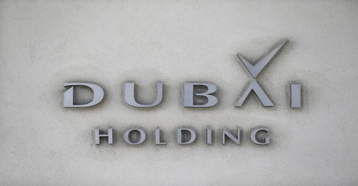 FILE PHOTO: The corporate logo of Dubai Holding is seen in Dubai