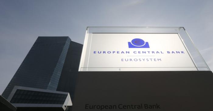 General view of exterior of ECB building on inaugural of it's new headquarters in Frankfurt