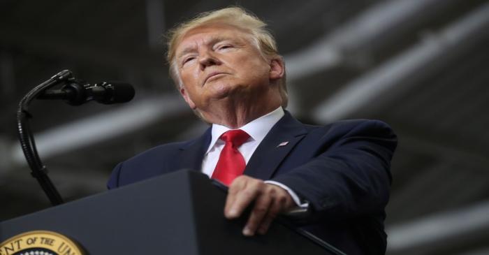 U.S. President Donald Trump holds a campaign rally in Monroe, Louisiana