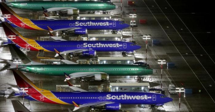 FILE PHOTO: FILE PHOTO: Aerial photos show Boeing 737 Max airplanes on the tarmac in Seattle