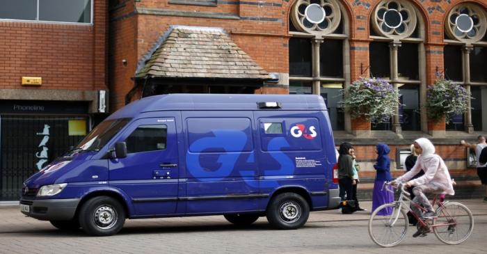 File photo of a G4S security van parked outside a bank in Loughborough