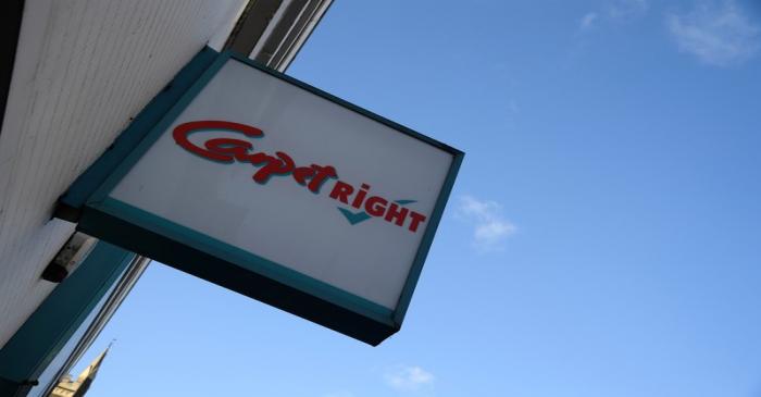 A branch of Carpetright is seen in south west London