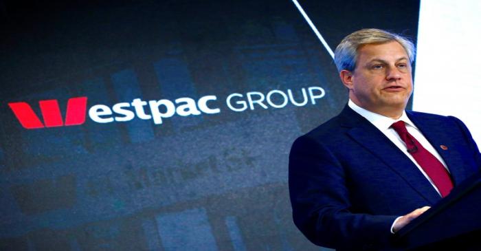 FILE PHOTO: Australia's Westpac Banking Corp's CEO Brian Hartzer speaks during a media