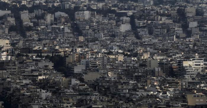 A view shows the cityscape of Athens, Greece