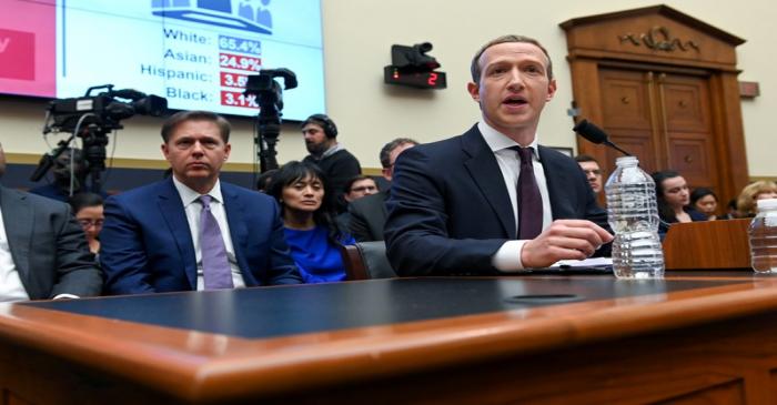 FILE PHOTO: Facebook Chairman and CEO Zuckerberg testifies at a House Financial Services