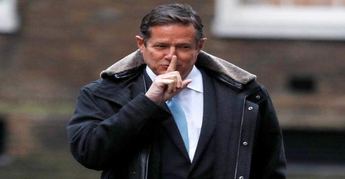FILE PHOTO: Barclays' CEO Jes Staley arrives at 10 Downing Street in London