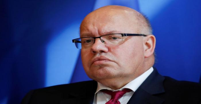 German Economy Minister Peter Altmaier attends a joint news conference after a meeting in Paris