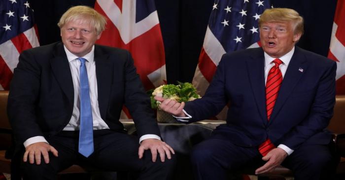 FILE PHOTO: U.S. President Trump meets with British Prime Minister Johnson on sidelines of U.N.