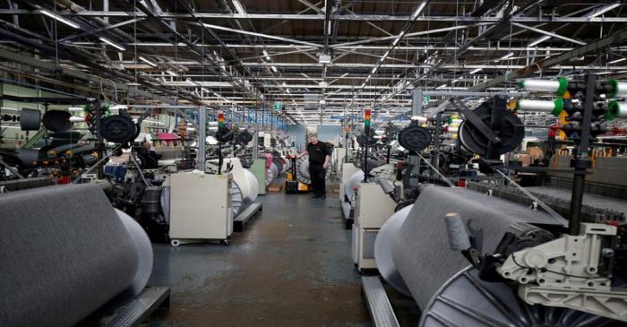 FILE PHOTO: A general view of the factory floor at Camira Fabrics in Huddersfield