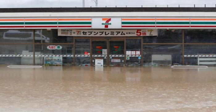 Aftermath of Typhoon Hagibis in Nagano Prefecture