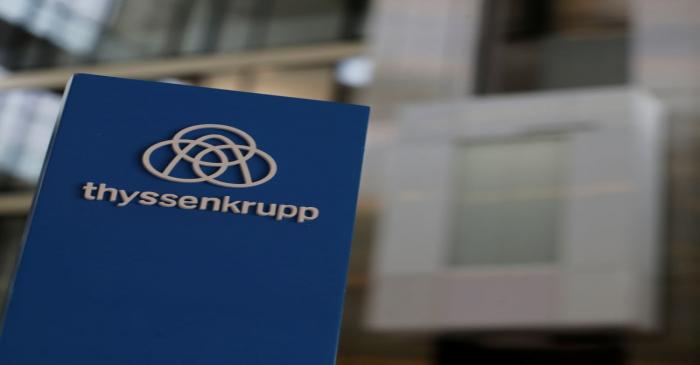 FILE PHOTO: ThyssenKrupp AG annual news conference