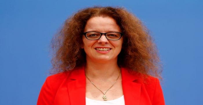 FILE PHOTO: Member of the German advisory board of economic experts Isabel Schnabel poses ahead