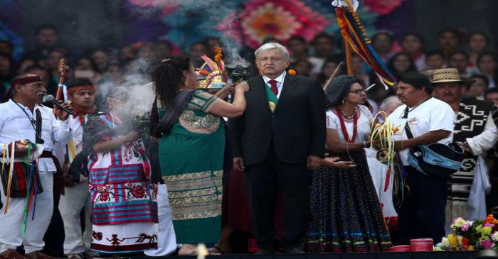 FILE PHOTO: Mexico’s President Andres Manuel Lopez Obrador at AMLO Fest at Zocalo square in