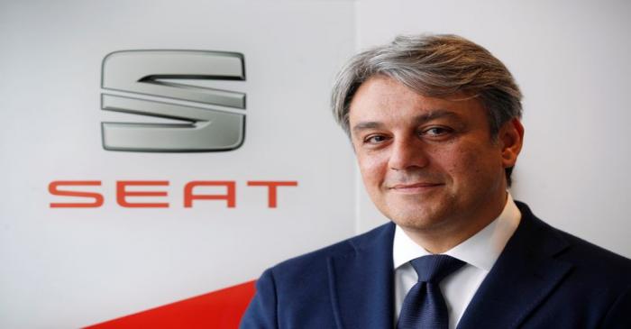 SEAT President and CEO Luca de Meo poses during an interview at the SEAT car factory in