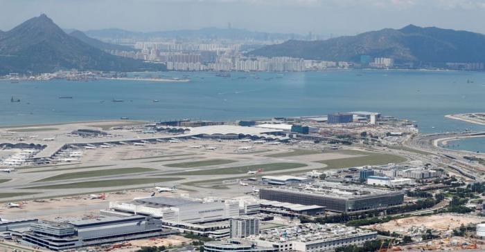 A general view of Hong Kong International Airport