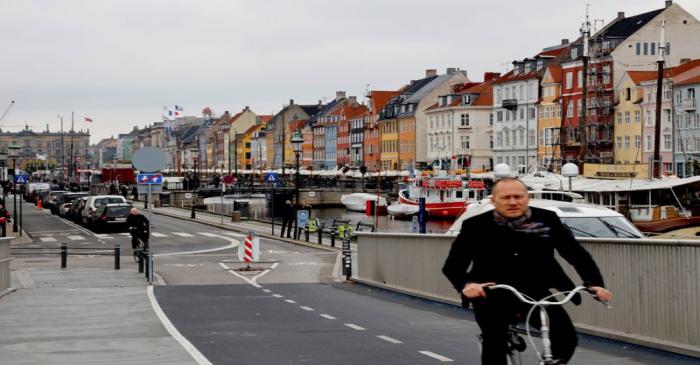 A view of the Nyhavn distric in Copenhagen