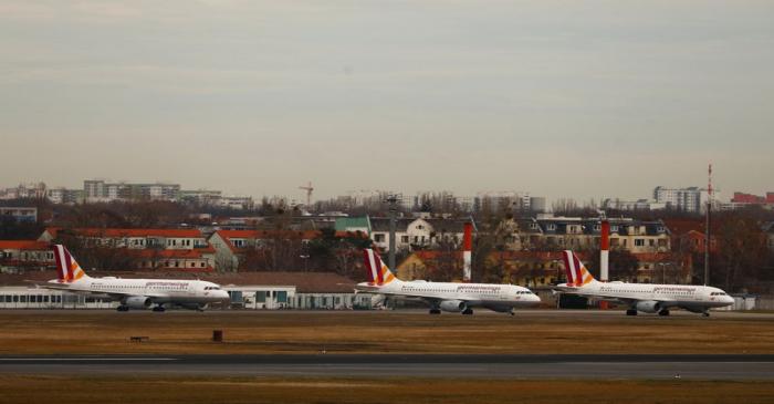 Strike of cabin crew employees of German airline Germanwings called by German cabin crew union