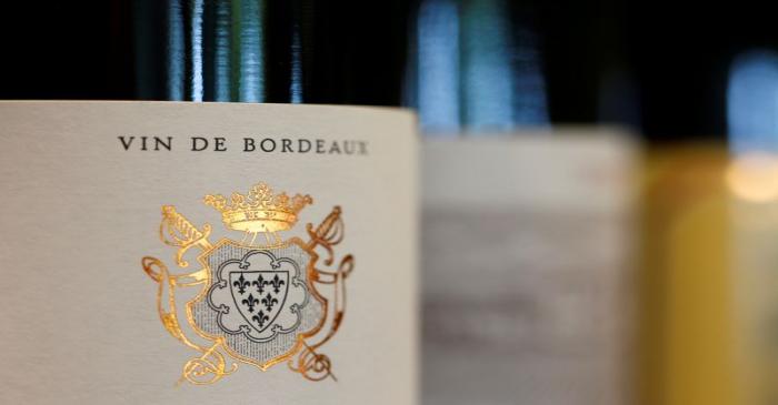 FILE PHOTO: Bottles of French red wine are displayed at the Chateau du Pavillon in
