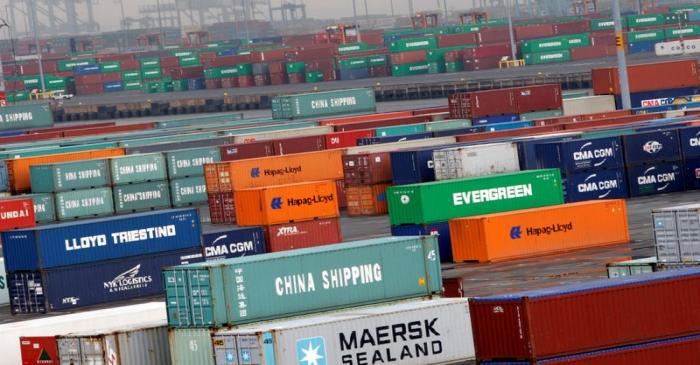 FILE PHOTO: Shipping containers are seen at the Port Newark Container Terminal