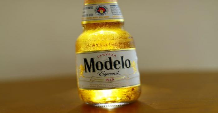 FILE PHOTO: A bottle of Modelo Especial beer, one of Constellation Brands Inc's products, is