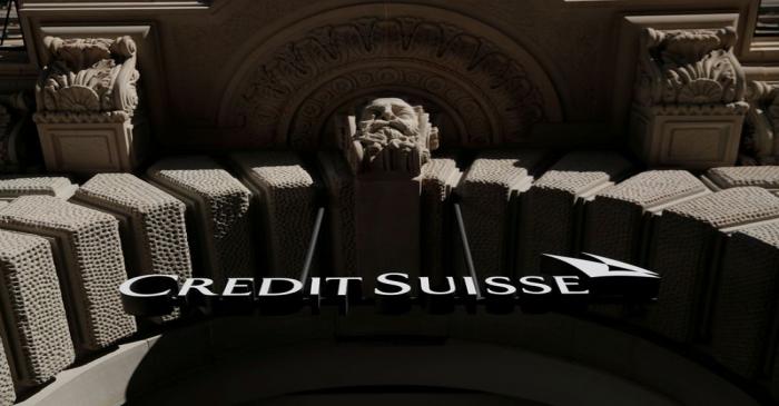 -busFILE PHOTO: Logo of Swiss bank Credit Suisse is seen Zurich