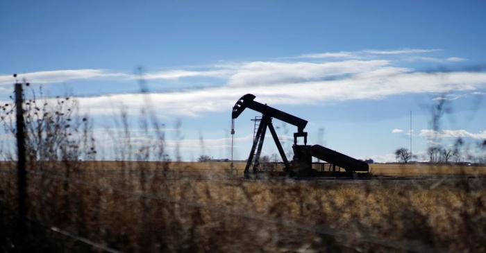 FILE PHOTO: An oil well is seen near Denver