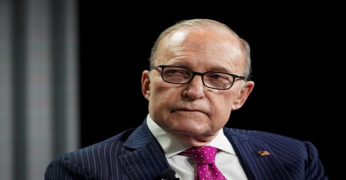 U.S. Director of the Economic Council Larry Kudlow  speaks during the Wall Street Journal CEO