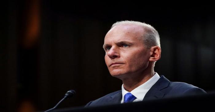 FILE PHOTO: Boeing CEO Muilenburg testifies before Senate Commerce, Science and Transportation