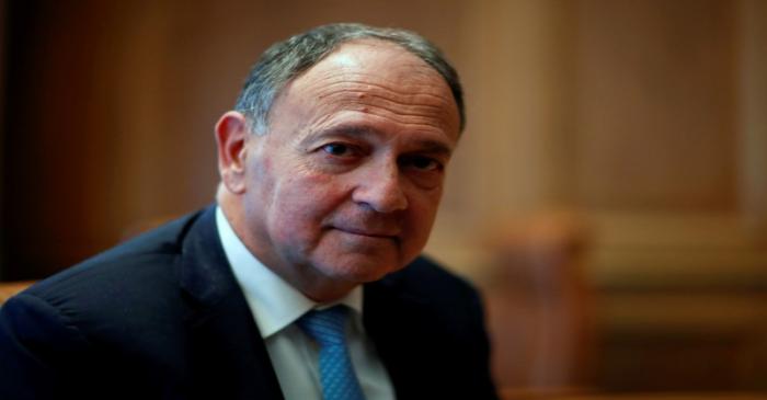 FILE PHOTO: Paul Hermelin, CEO of Capgemini, during an interview with Reuters in Paris