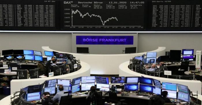 The German share price index DAX graph is pictured at the stock exchange in Frankfurt