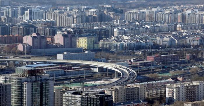 FILE PHOTO: Residential buildings are seen in Beijing