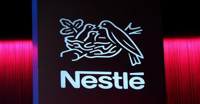 FILE PHOTO:  A logo is pictured during the 152nd Annual General Meeting of Nestle in Lausanne