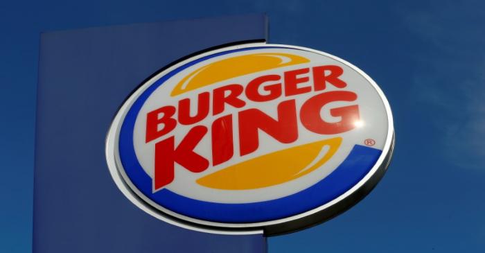 Logo of U.S. fast food group Burger King is seen at a restaurant in Bruettisellen