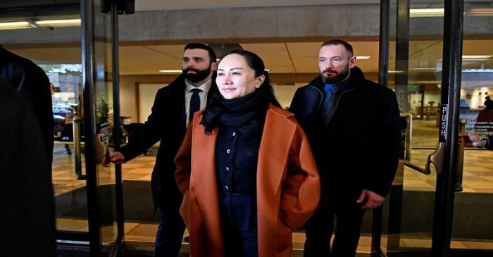 Huawei Chief Financial Officer Meng Wanzhou leaves B.C. Supreme Court  after attending a case