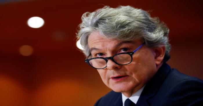 FILE PHOTO:  Thierry Breton attends his hearing before the European Parliament in Brussels