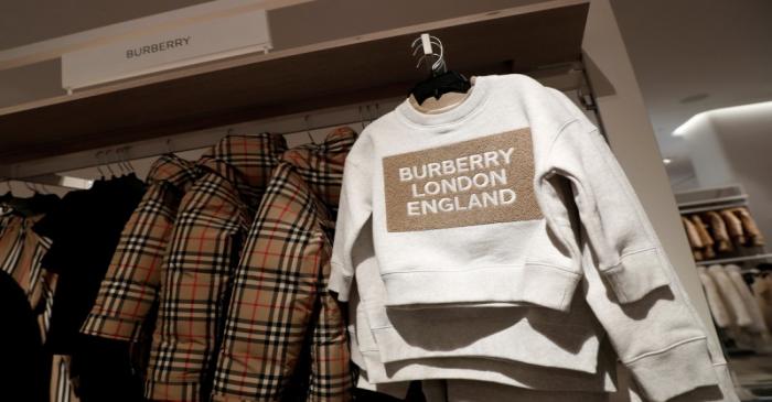 FILE PHOTO: Children's Burberry clothes are seen on display at a store during a media preview
