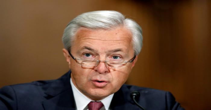FILE PHOTO: Wells Fargo CEO Stumpf testifies before Senate Banking Committee hearing on firm's