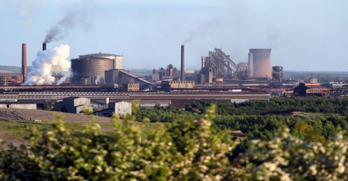 FILE PHOTO: A general view shows the British Steel works in Scunthorpe